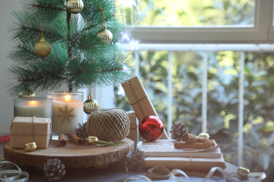 Christmas tree with candles