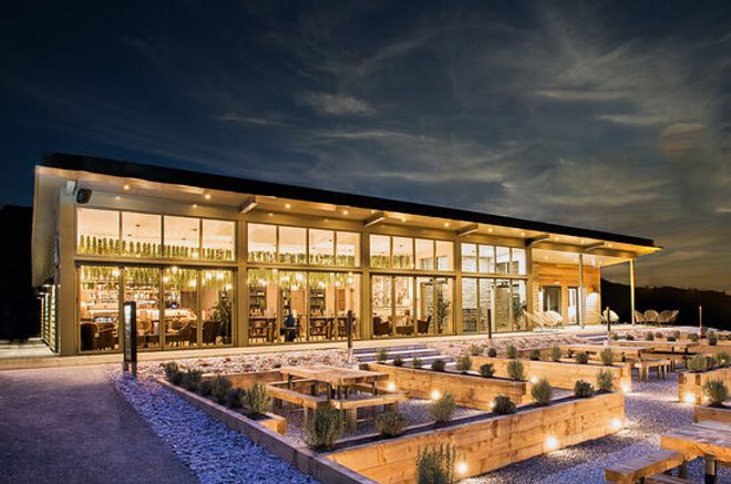 A photo of Gather restaurant at night in gatehouse of fleet 